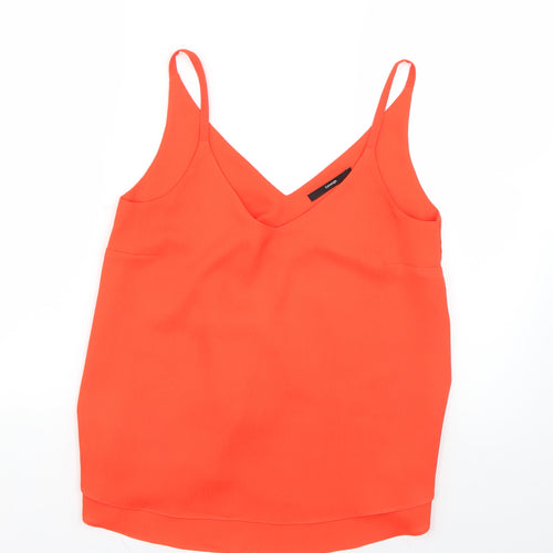 George Womens Orange   Basic Blouse Size 8