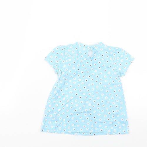George Baby Blue Geometric  Fit & Flare  Size 9-12 Months