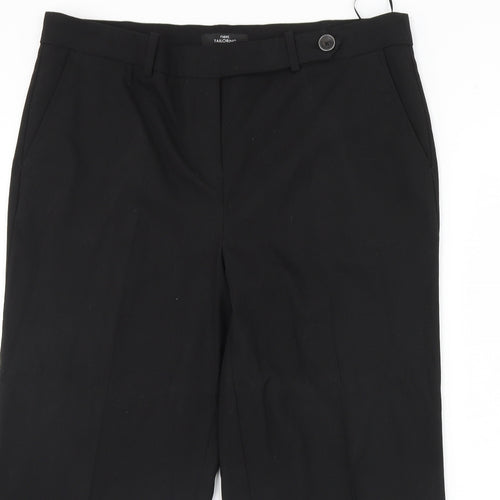 NEXT Womens Black   Cropped Trousers Size 16 L23 in