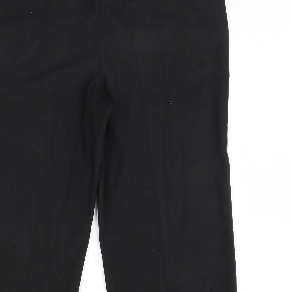 NEXT Womens Black   Cropped Trousers Size 16 L23 in