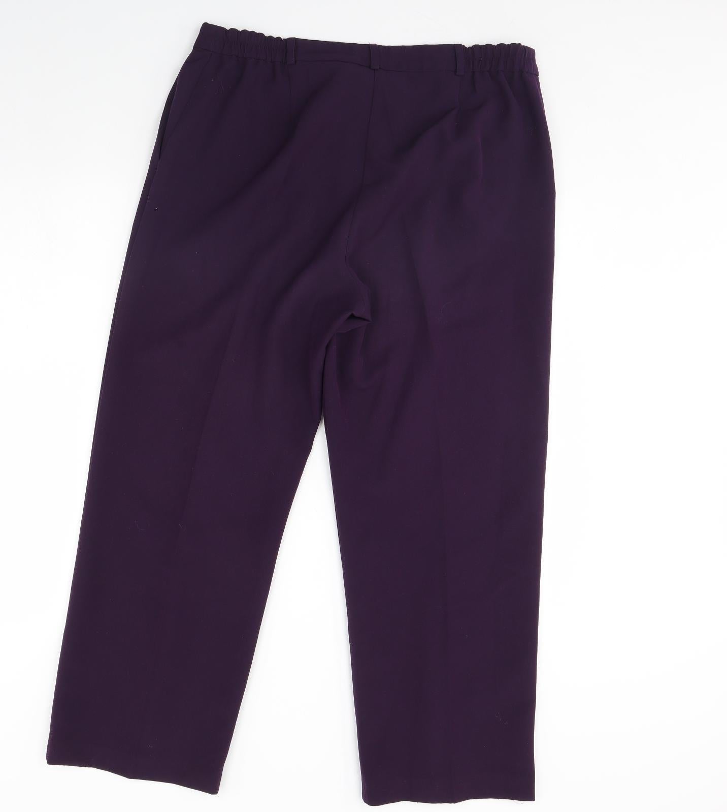 Julipa Womens Purple   Trousers  Size 16 L28 in