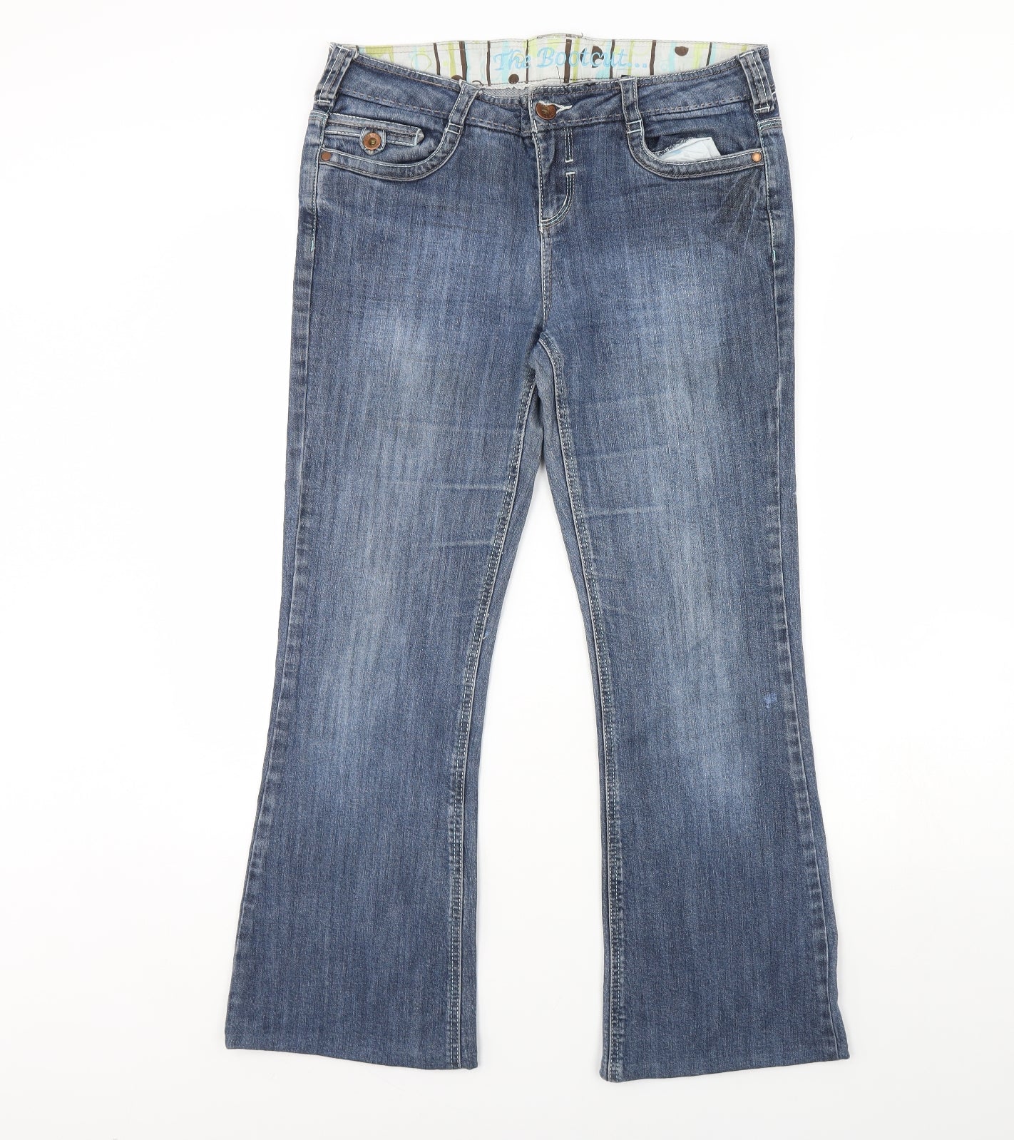 NEXT Womens Blue  Denim Bootcut Jeans Size 12 L29 in