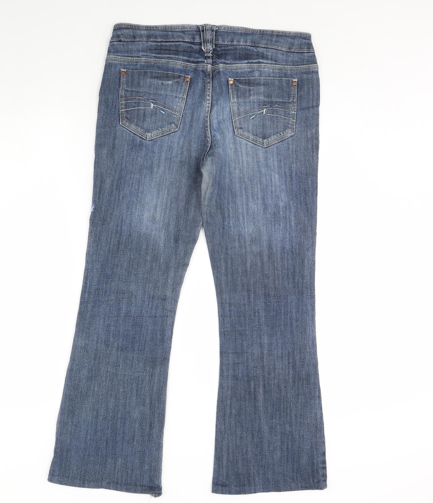 NEXT Womens Blue  Denim Bootcut Jeans Size 12 L29 in