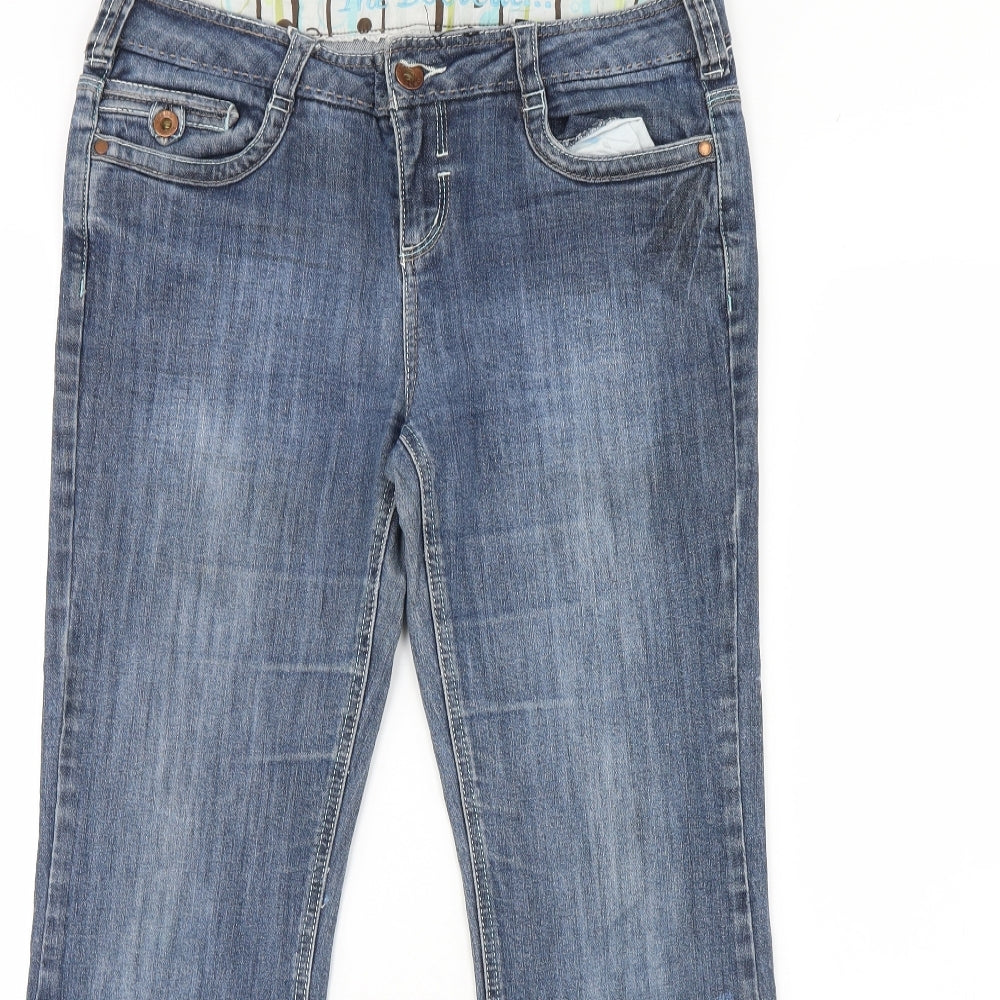 NEXT Womens Blue  Denim Bootcut Jeans Size 12 L29 in