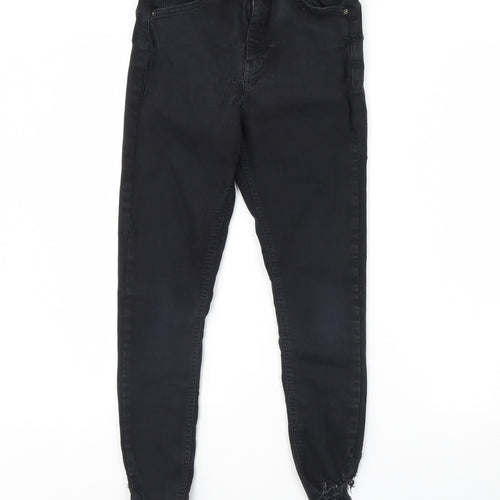Topshop Womens Black  Denim Skinny Jeans Size 28 L28 in