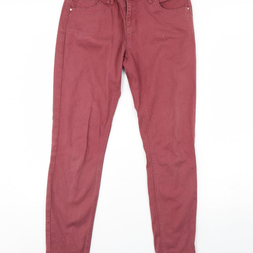 DP Denim Womens Red  Denim Skinny Jeans Size 12 L30 in