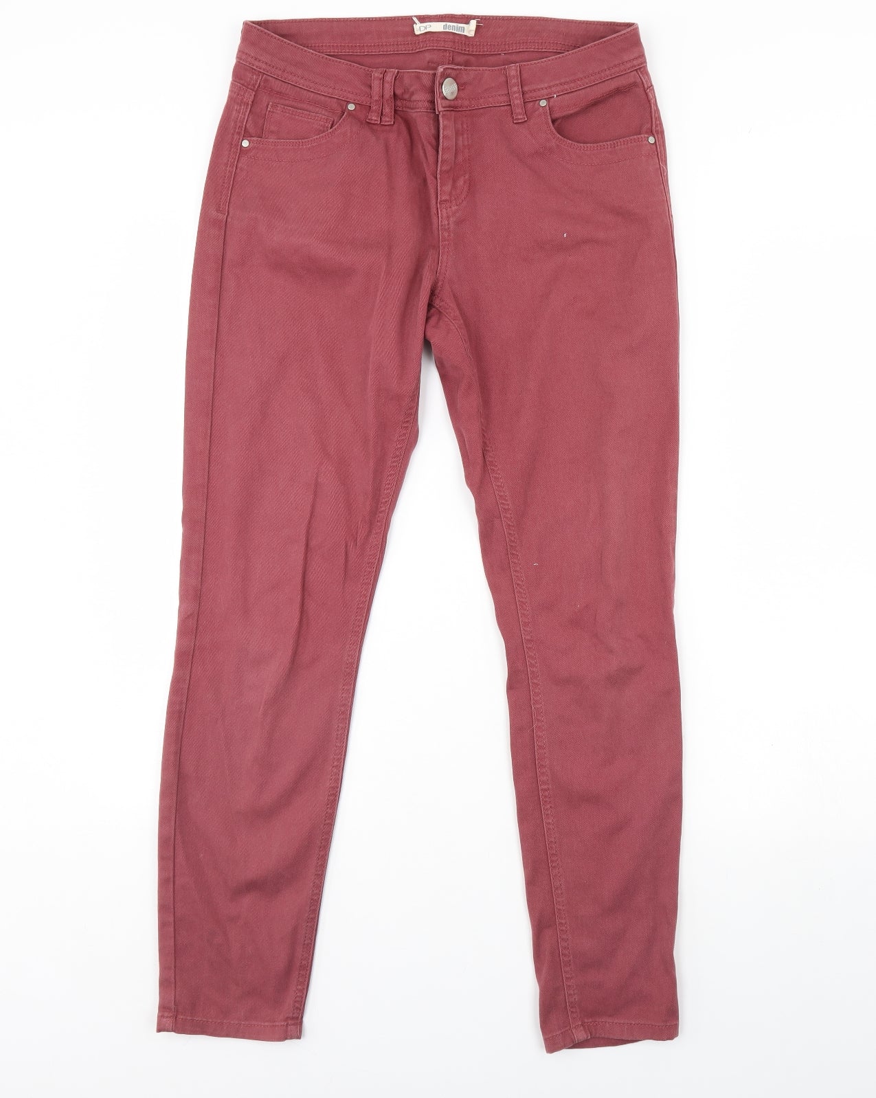 DP Denim Womens Red  Denim Skinny Jeans Size 12 L30 in