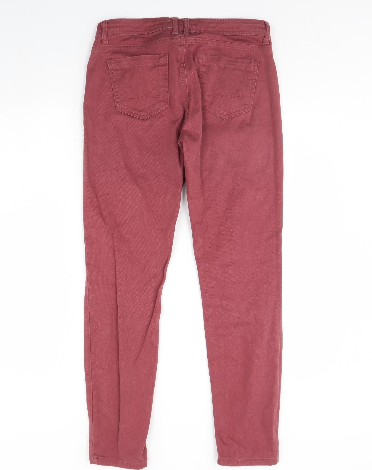 DP Denim Womens Red  Denim Skinny Jeans Size 12 L30 in