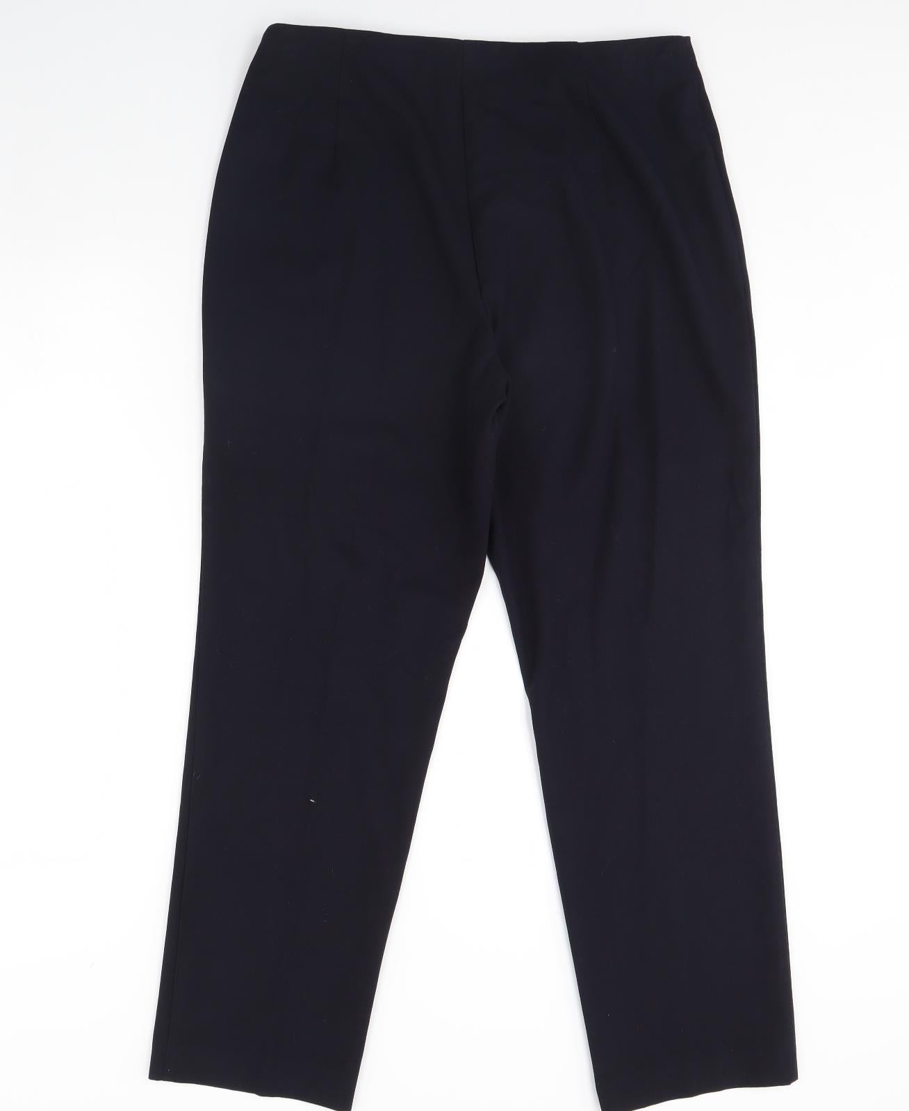 M&S Womens Blue   Trousers  Size 16 L30 in