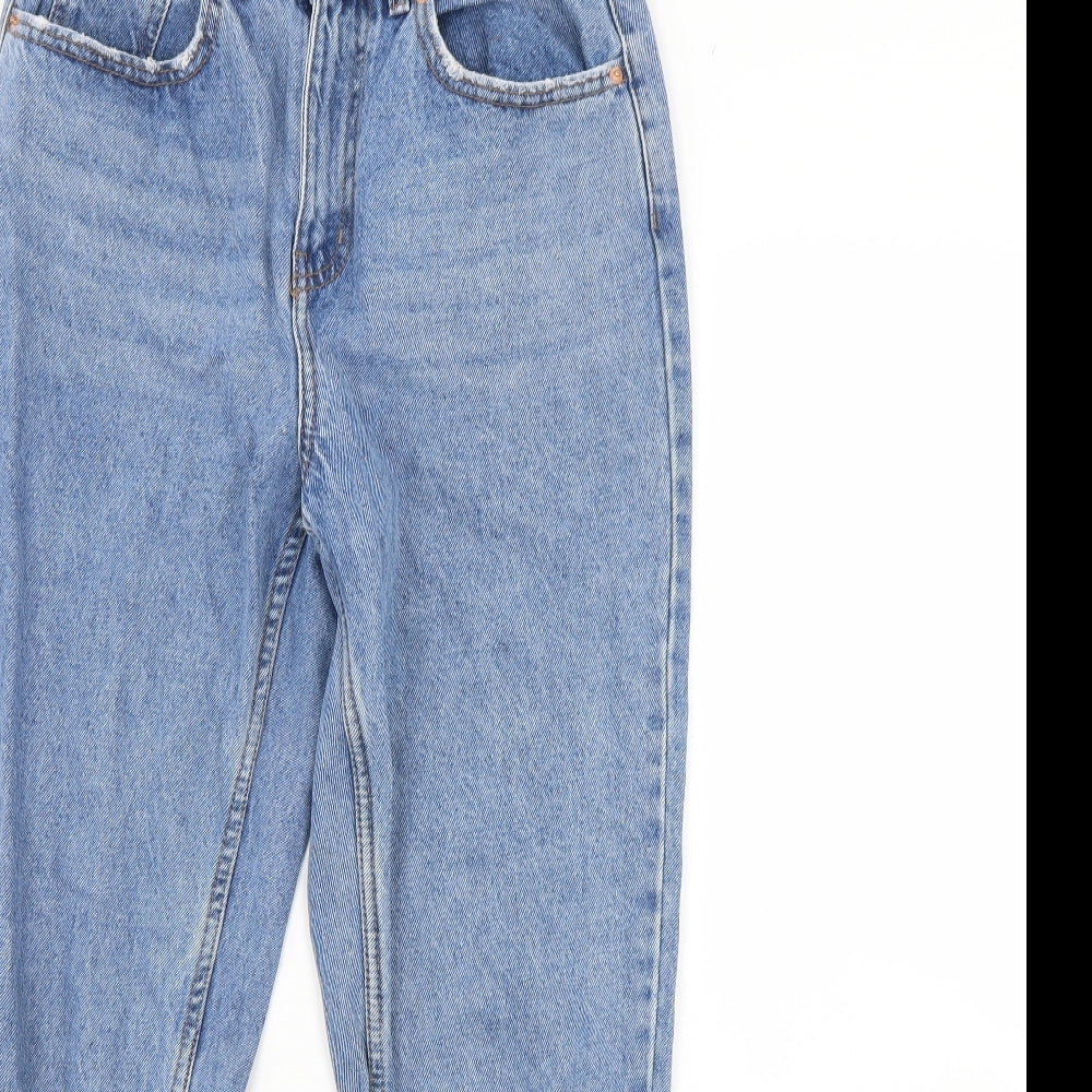 Denim & Co. Womens Blue  Denim Straight Jeans Size 8 L30 in