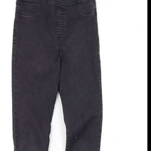 F&F Womens Black  Denim Skinny Jeans Size 8 L28 in