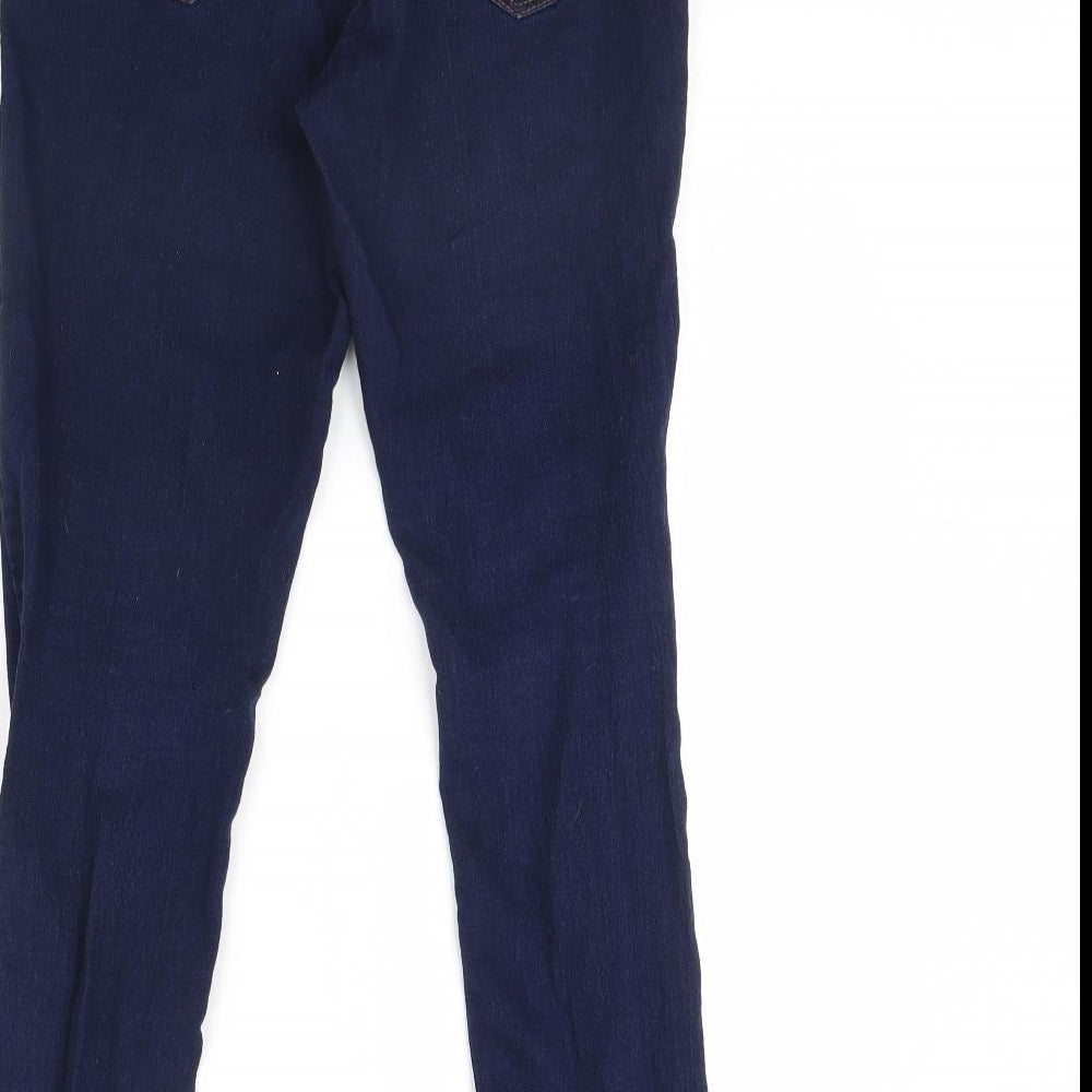 Denim & Co. Womens Blue  Denim Skinny Jeans Size 10 L30 in