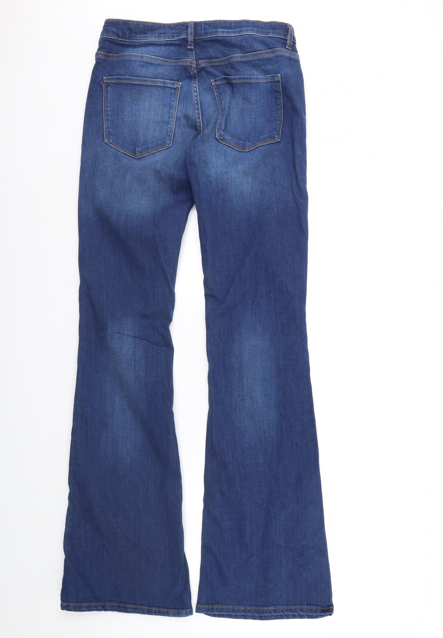Zara Womens Blue  Denim Bootcut Jeans Size 12 L37 in