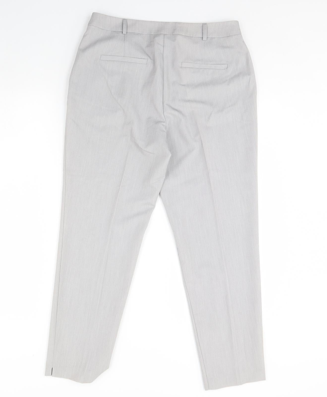 Dorothy Perkins Womens Grey   Trousers  Size 10 L30 in