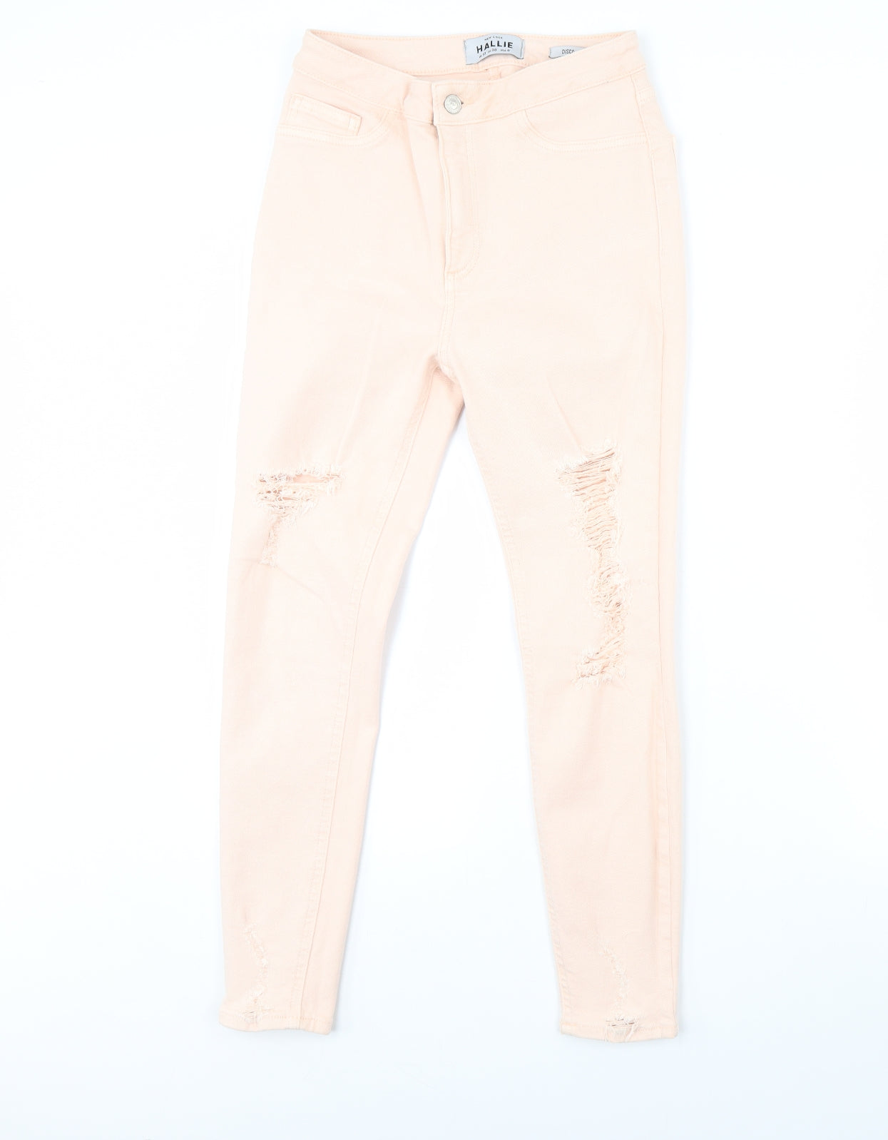 New Look Womens Pink  Denim Skinny Jeans Size 10 L29 in