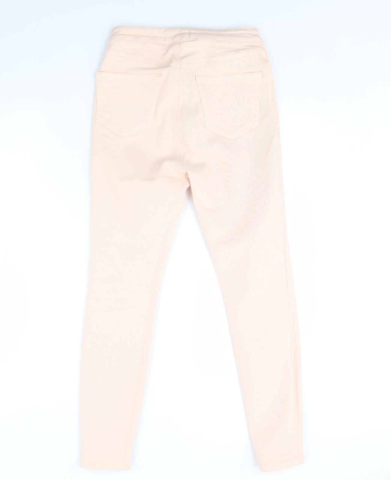 New Look Womens Pink  Denim Skinny Jeans Size 10 L29 in