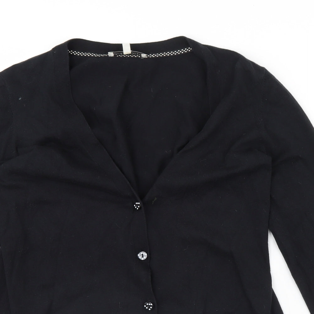 Laura Ashley Womens Black   Cardigan Jumper Size 16