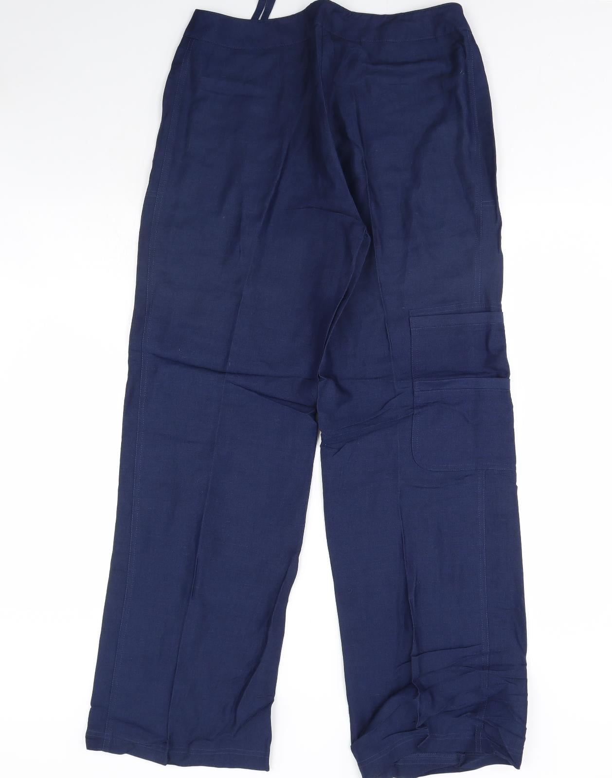 Preworn Womens Blue   Trousers  Size 12 L32 in
