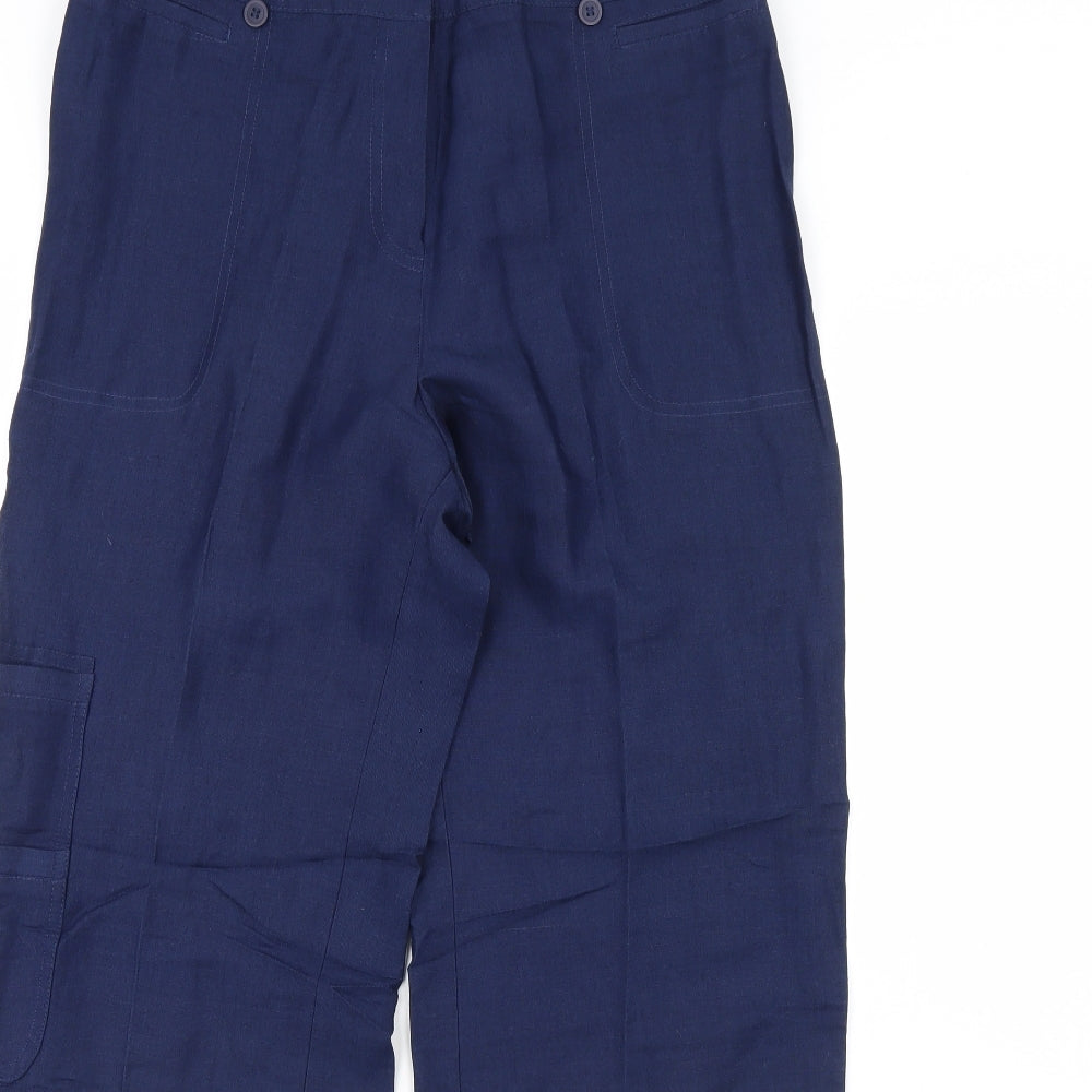 Preworn Womens Blue   Trousers  Size 12 L32 in