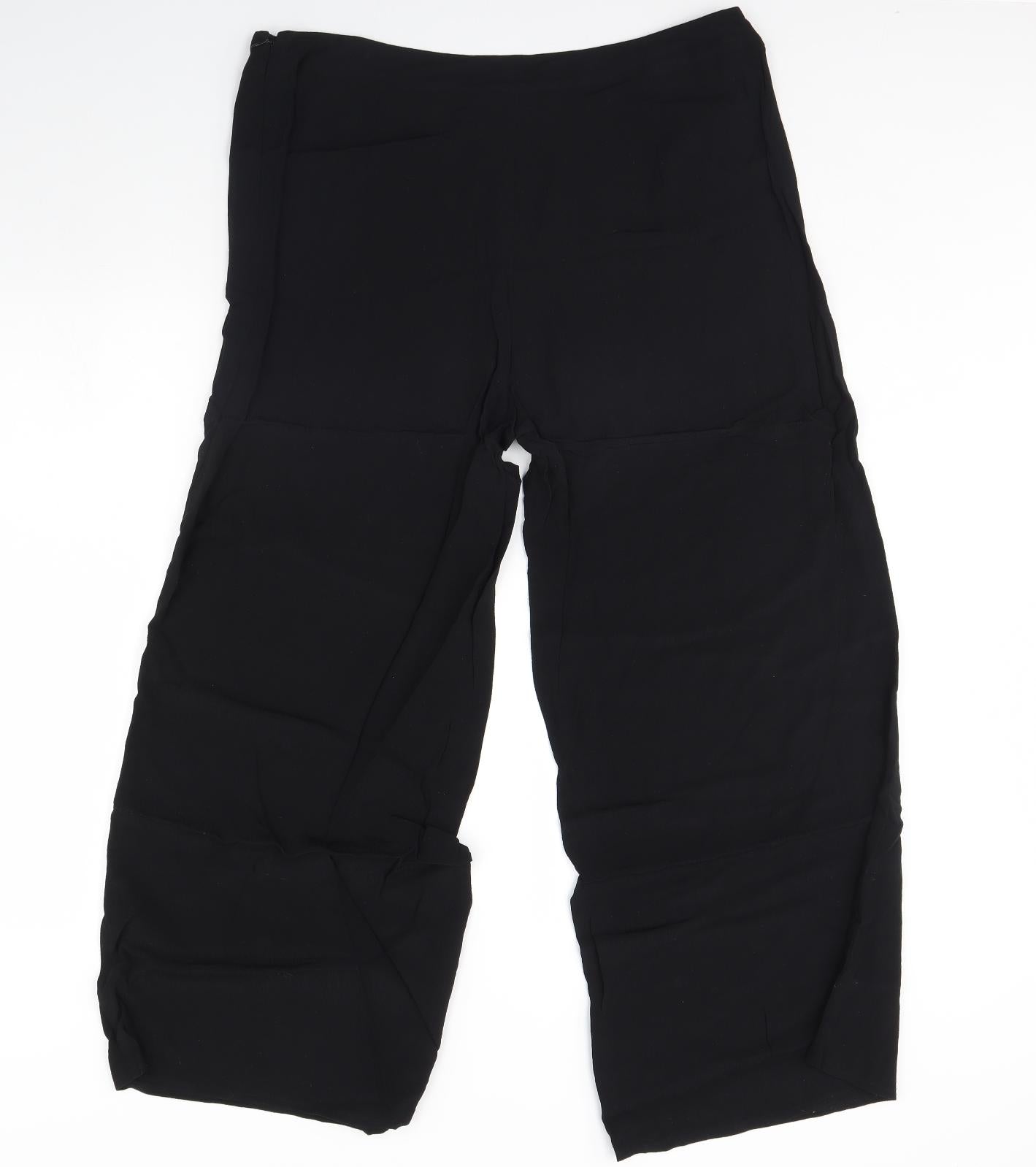 M&S Womens Black   Trousers  Size 16 L30 in