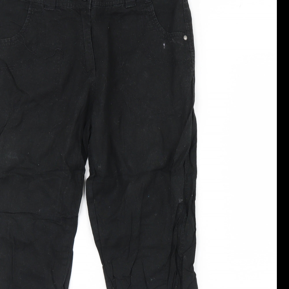 George Womens Black   Trousers  Size 14 L30 in