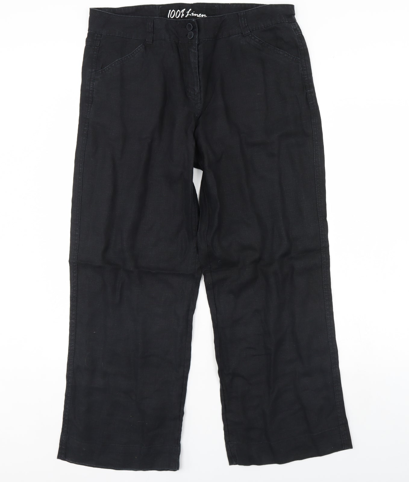 George Womens Black   Trousers  Size 14 L30 in