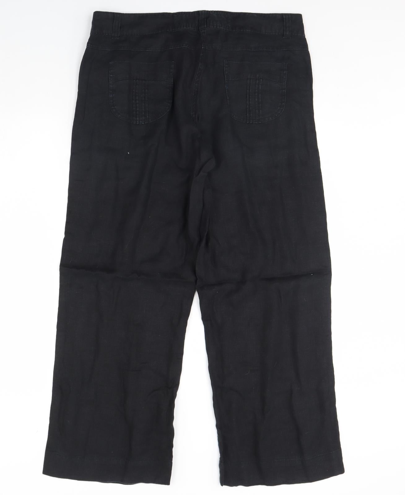 George Womens Black   Trousers  Size 14 L30 in