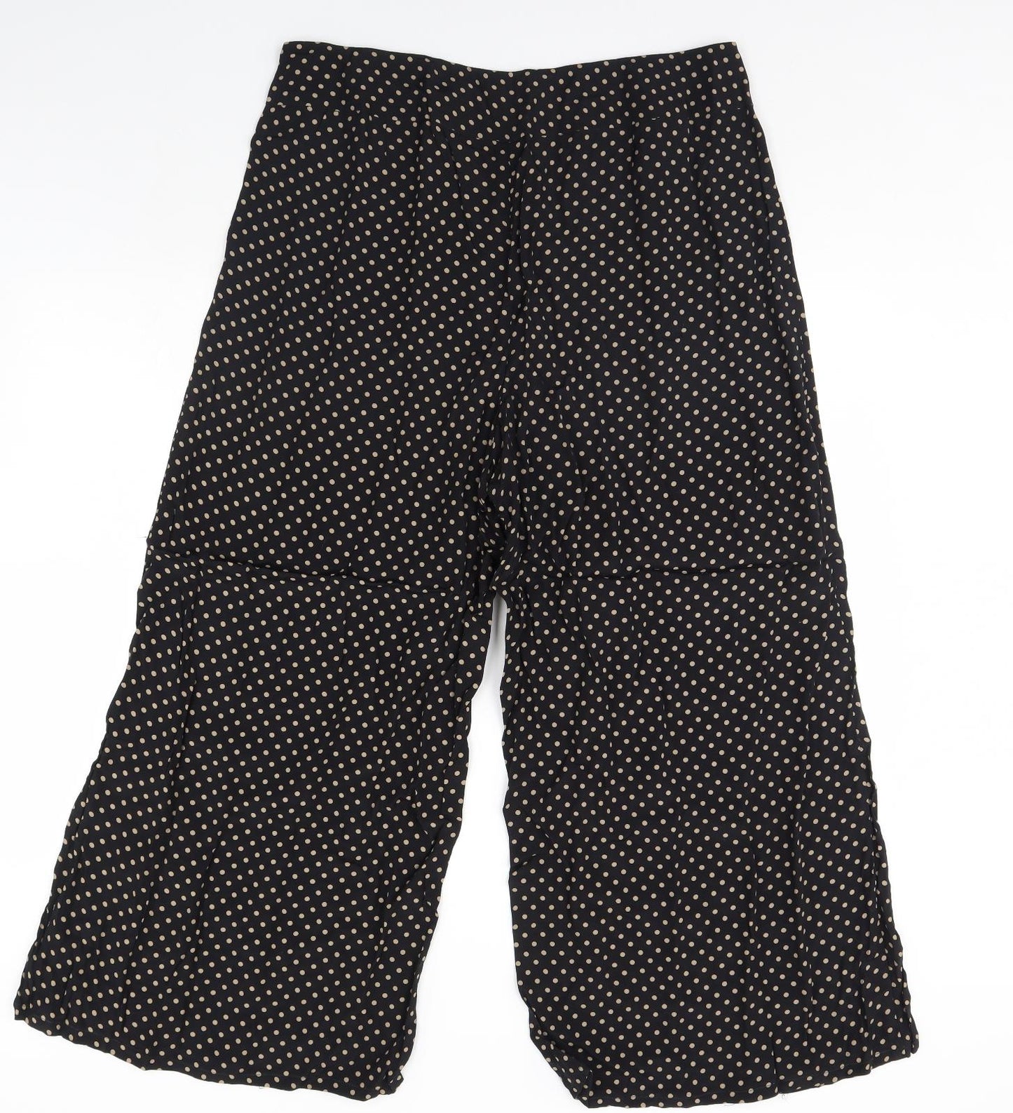 M&Co Womens Black Polka Dot  Trousers  Size 18 L32 in