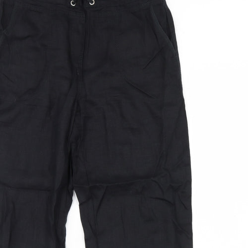 m&s Womens Black   Trousers  Size 16 L30 in