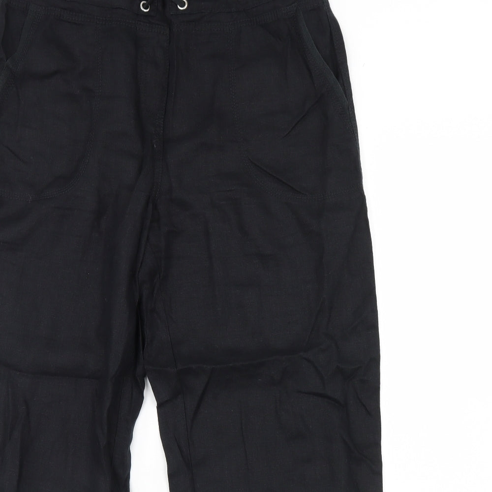 m&s Womens Black   Trousers  Size 16 L30 in