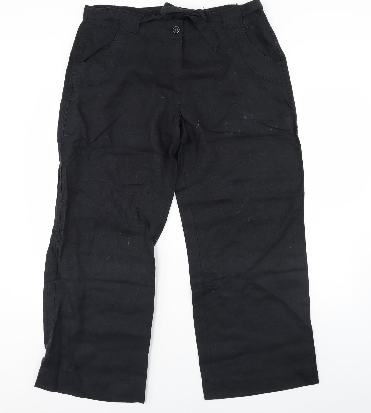 George Womens Black   Trousers  Size 16 L30 in