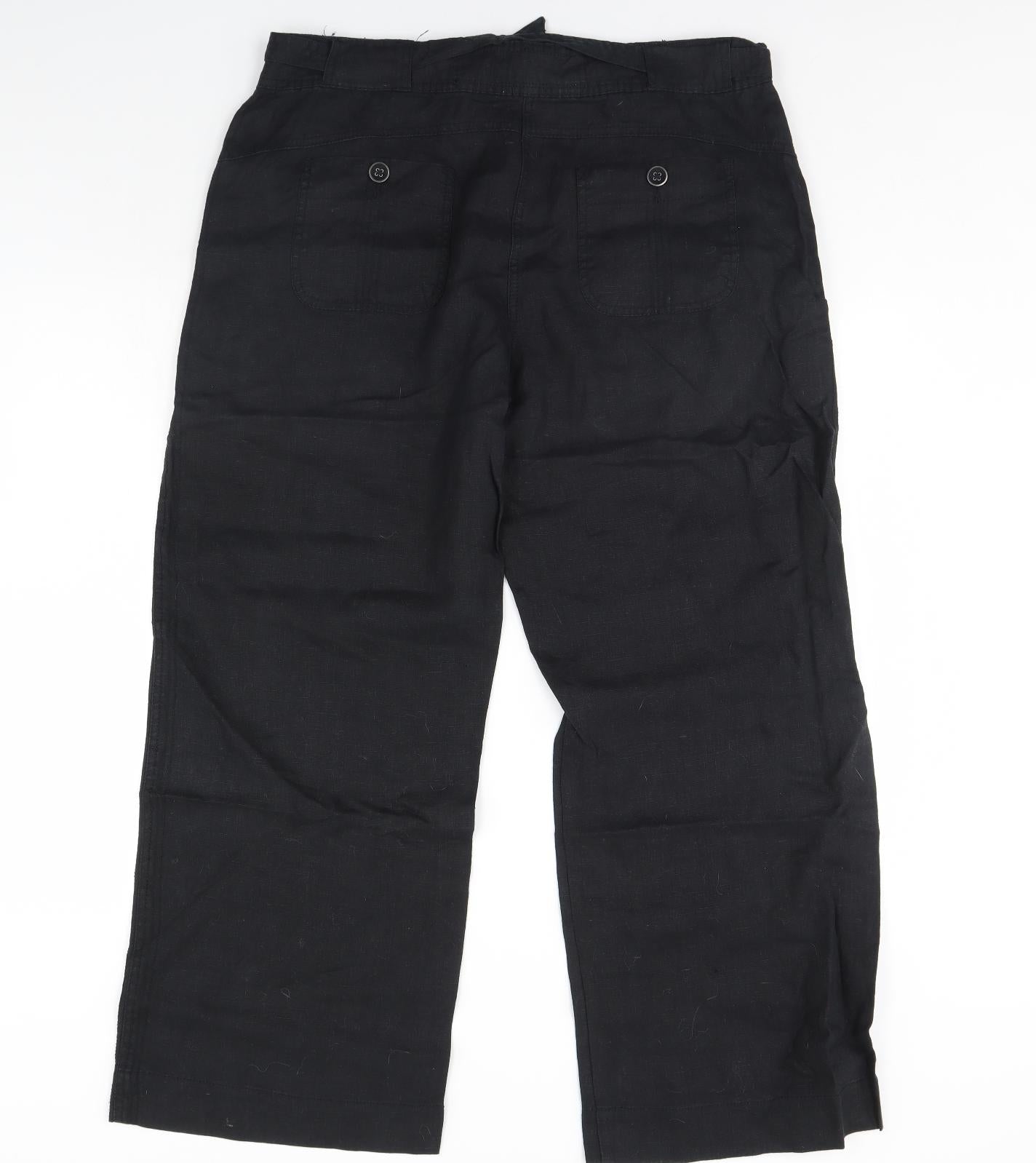 George Womens Black   Trousers  Size 16 L30 in