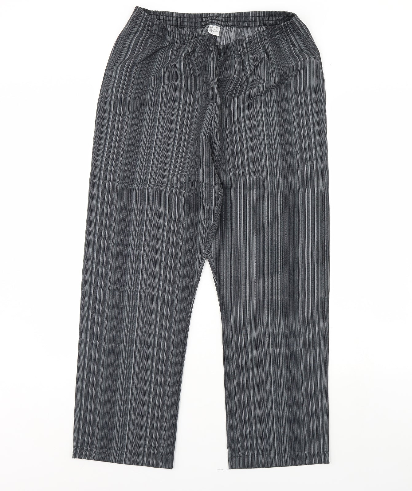 Preworn Womens Blue Striped  Trousers  Size 16 L30 in