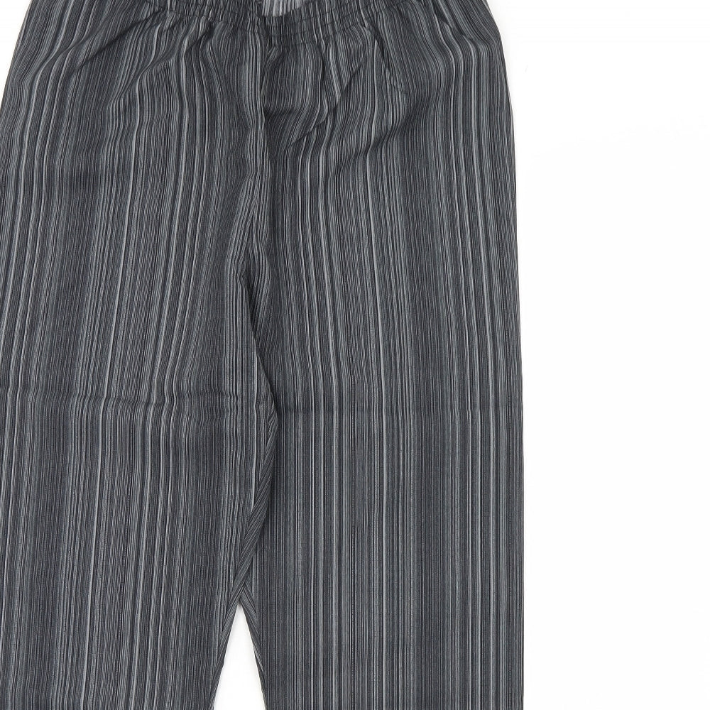 Preworn Womens Blue Striped  Trousers  Size 16 L30 in