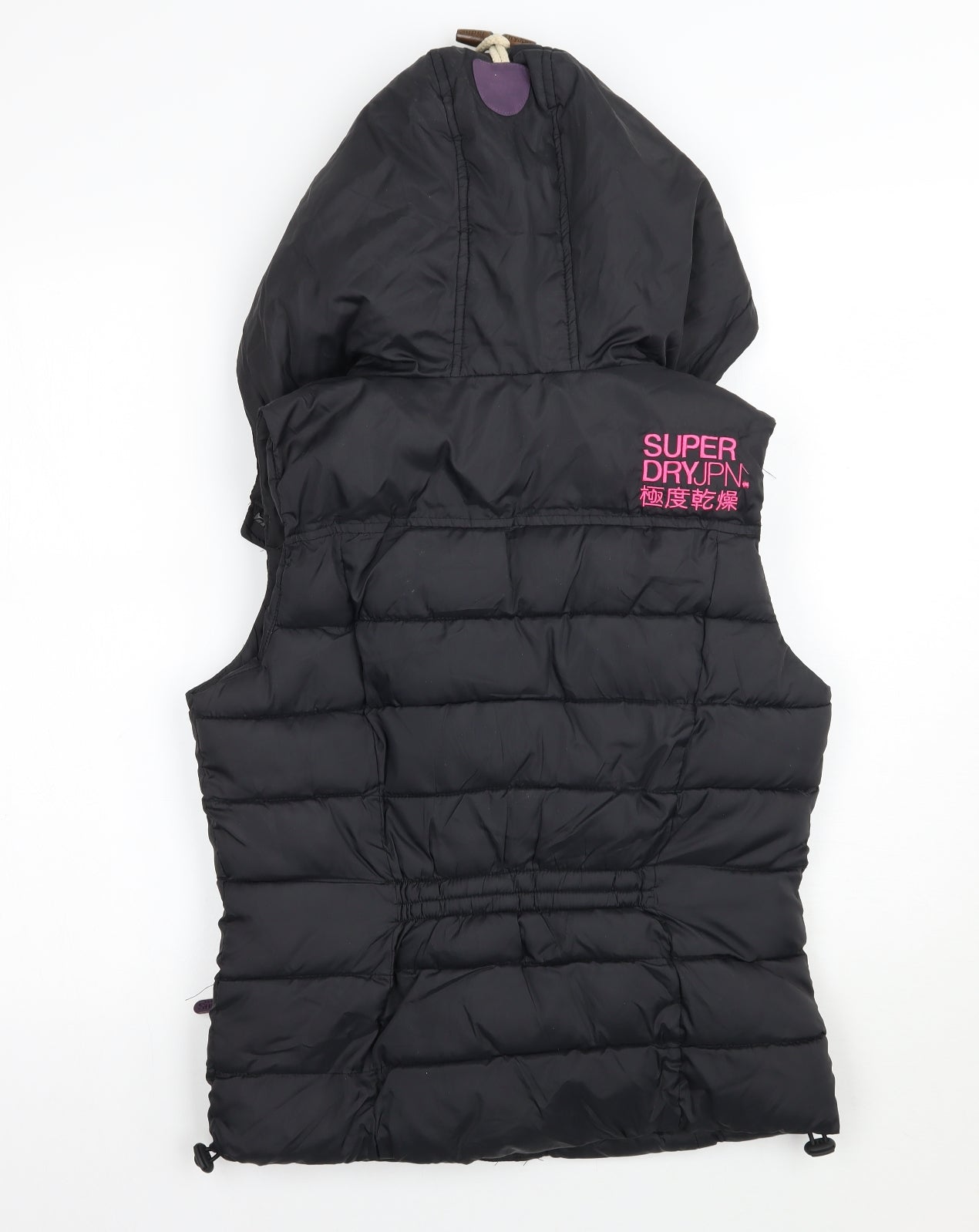 Superdry Womens Black   Gilet Coat Size S