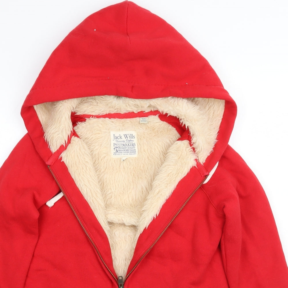 Jack Wills Womens Red   Jacket Coat Size 8