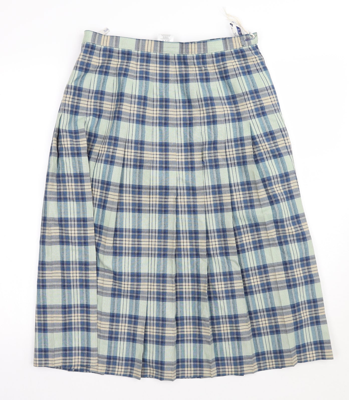 Eastex Womens Blue Check  A-Line Skirt Size 14