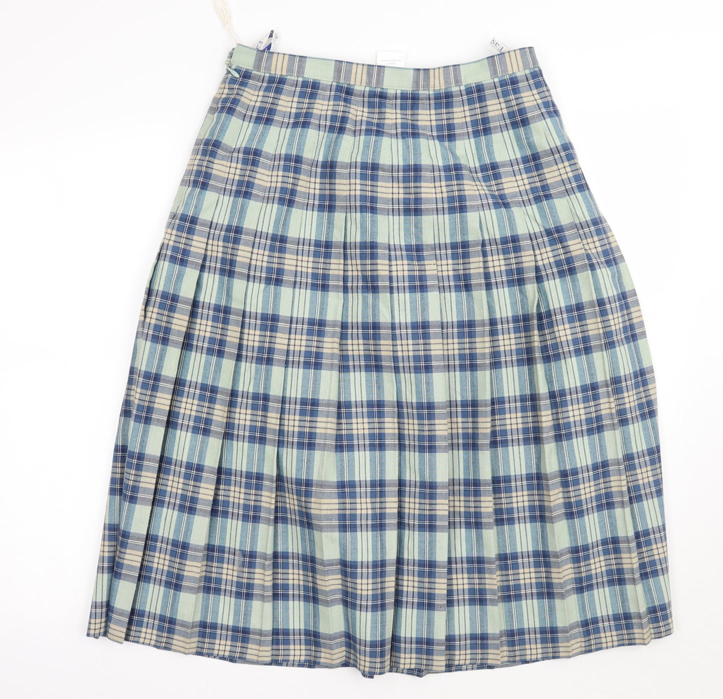 Eastex Womens Blue Check  A-Line Skirt Size 14