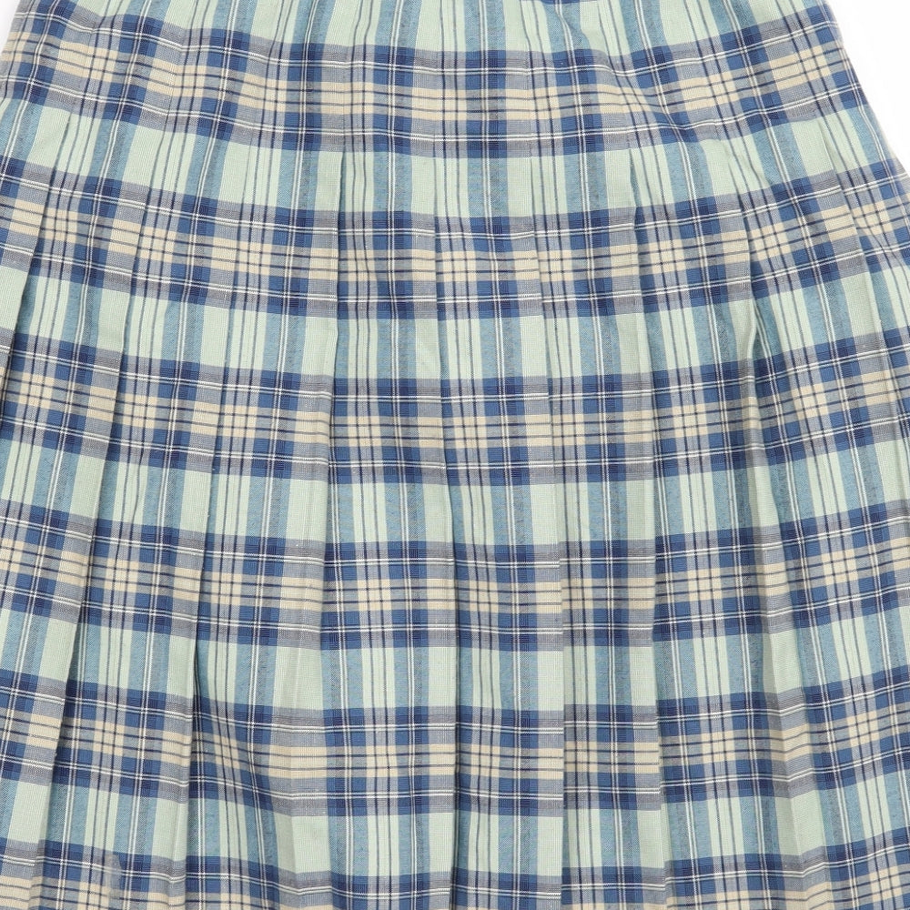 Eastex Womens Blue Check  A-Line Skirt Size 14