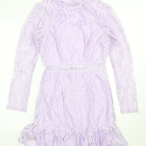 Love triangle Womens Purple   A-Line  Size 8