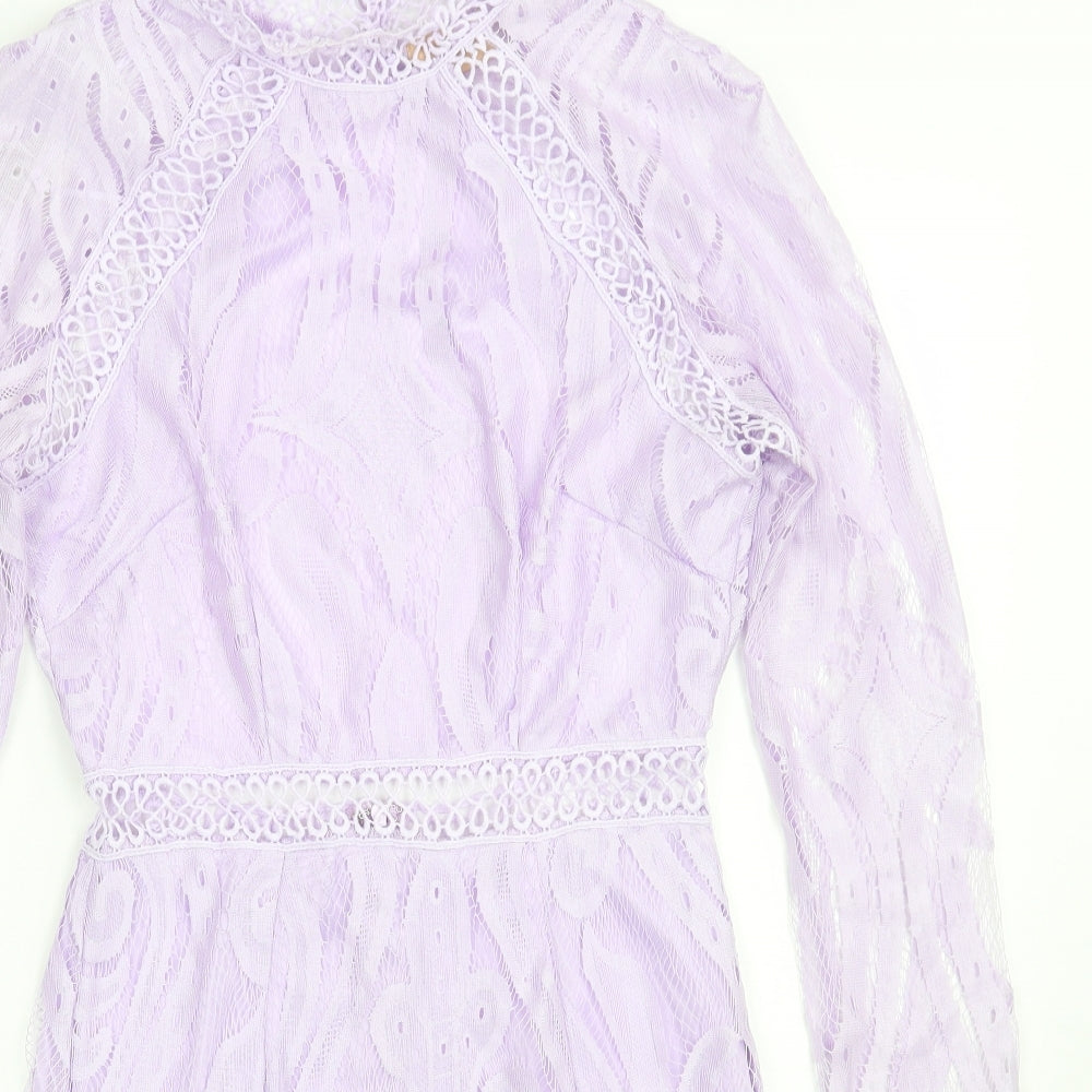 Love triangle Womens Purple   A-Line  Size 8