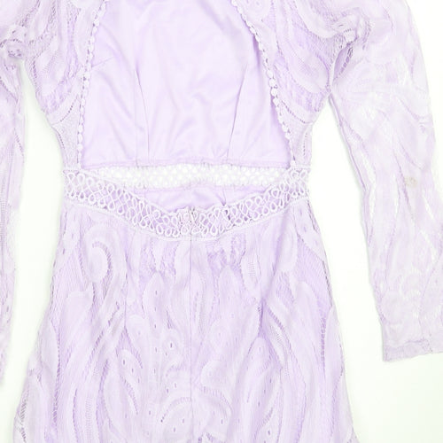 Love triangle Womens Purple   A-Line  Size 8