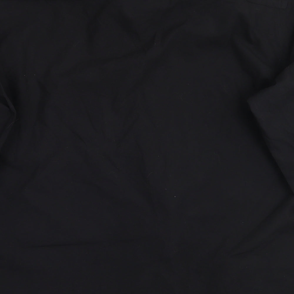 Jaccamo Mens Black    Button-Up Size XL