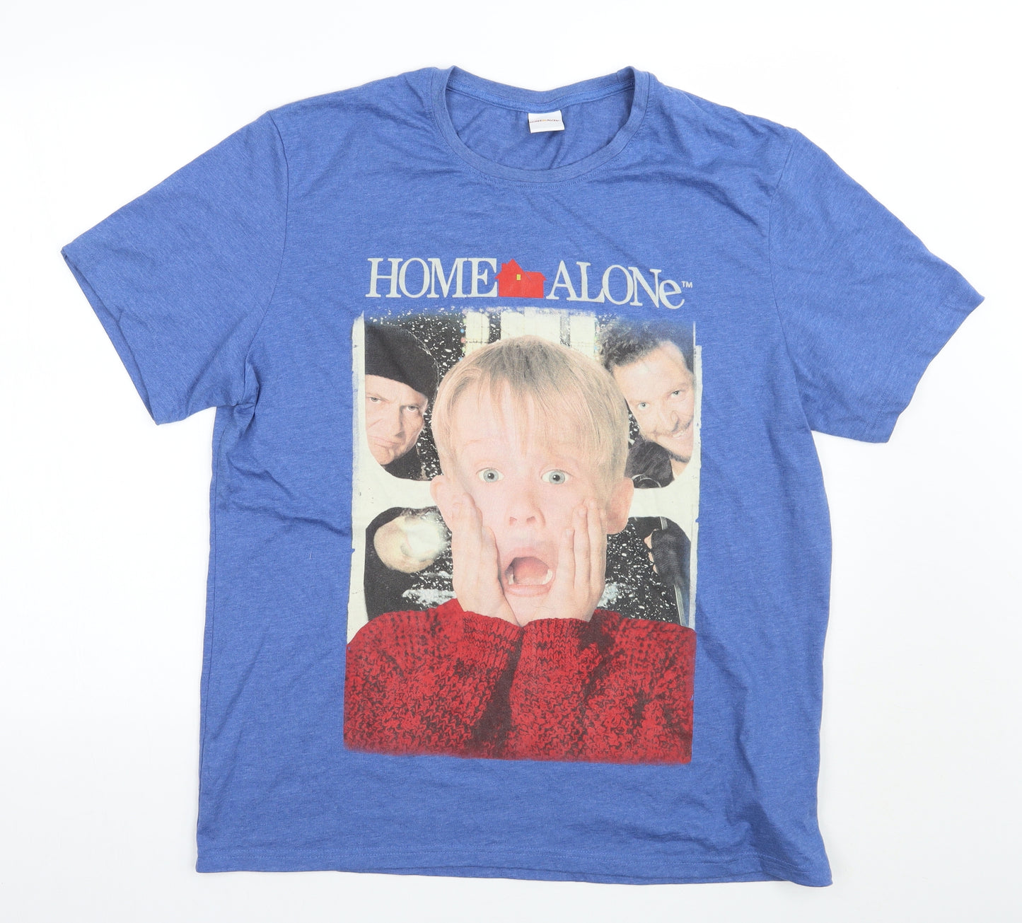 Home alone Mens Blue    T-Shirt Size XL