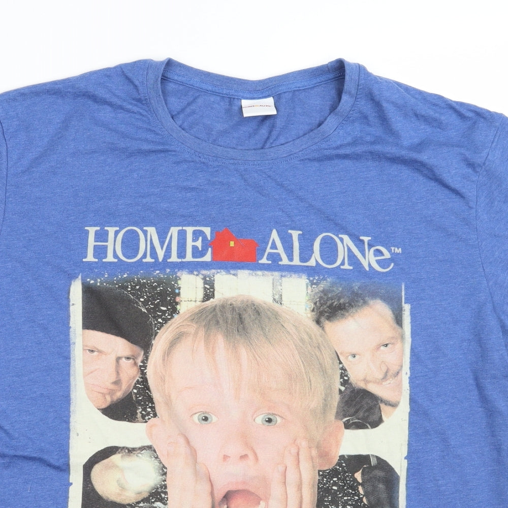 Home alone Mens Blue    T-Shirt Size XL