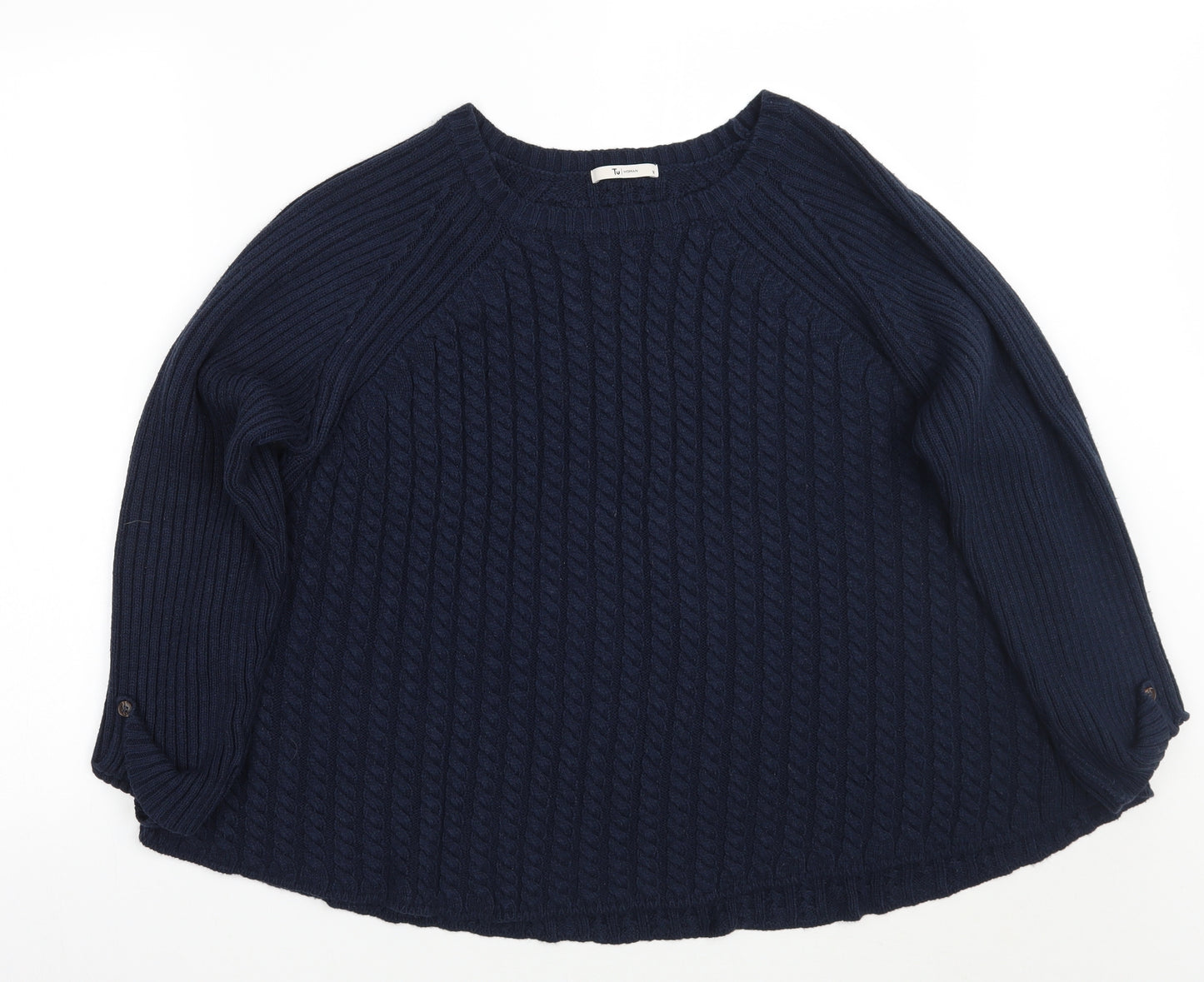 TU Womens Blue   Pullover Jumper Size 18