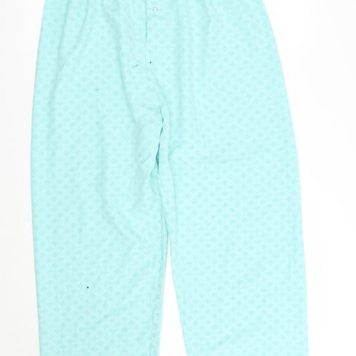 Preworn Womens Green Geometric  Sweatpants Trousers Size 32 L26 in