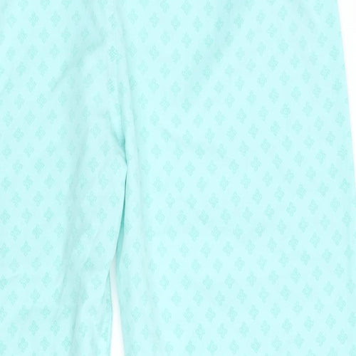 Preworn Womens Green Geometric  Sweatpants Trousers Size 32 L26 in