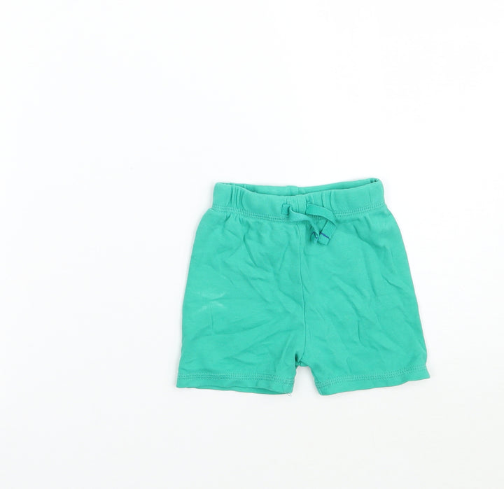 George Boys Green Cropped Trousers Size 3-6 Months