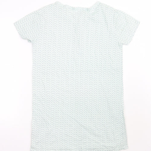 Primark Womens Green Geometric  A-Line  Size 8